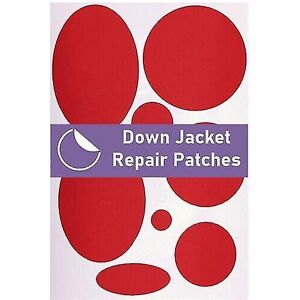 Unbranded (Red) Down Jacket Repair Patches Pre-cut, Self-adhesive, Soft, Waterproof Unbranded (Red) Down Jacket Repair Patches Pre-cut, Self-adhesive, Soft, Waterproof