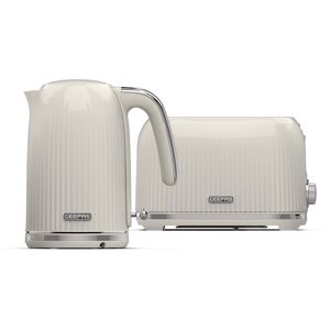 (Cream) Geepas 1750W Toaster&1.7L Cordless Electric Kettle (Cream) Geepas 1750W Toaster&1.7L Cordless Electric Kettle