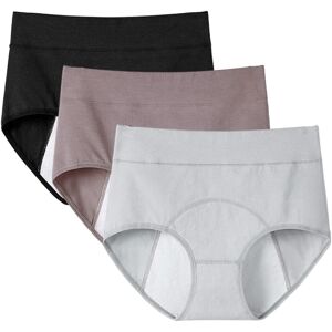 Unbranded (Black x Gray x Coffee, XL) 3pcs Womens Period Leakproof Pants Menstrual Panties Unbranded (Black x Gray x Coffee, XL) 3pcs Womens Period Leakproof Pants Menstrual Panties