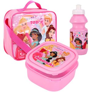 Disney Princess Magical Lunch Bag Insulated 3 Piece Set Girls Pink Disney Princess Magical Lunch Bag Insulated 3 Piece Set Girls Pink