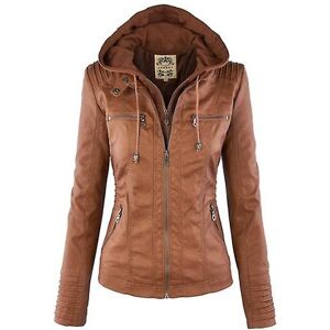 Unbranded (Khaki, XS) Gothic Faux Leather Jacket Women Hoodies Winter Autumn Motorcycle Ja Unbranded (Khaki, XS) Gothic Faux Leather Jacket Women Hoodies Winter Autumn Motorcycle Ja