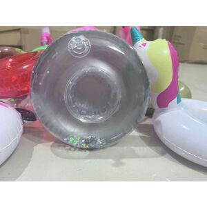 Unbranded (Semi -transparent silver circle) Inflatable Cup Holder Firebird Unicorn Summer Unbranded (Semi -transparent silver circle) Inflatable Cup Holder Firebird Unicorn Summer