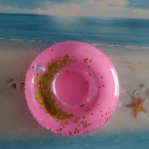 Unbranded (Semi -transparent gold powder circle) Inflatable Cup Holder Firebird Unicorn Su Unbranded (Semi -transparent gold powder circle) Inflatable Cup Holder Firebird Unicorn Su