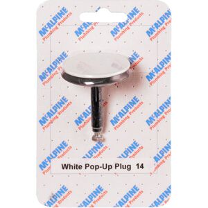 McAlpine CARD-14 White Pop-Up Plug - PUPLUG-WH McAlpine CARD-14 White Pop-Up Plug - PUPLUG-WH