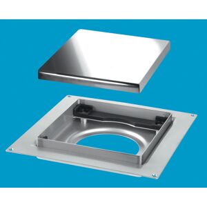 McAlpine TILE-PLAIN-P 150mm Square Stainless Steel Tile Drain for use with 50mm McAlpine TILE-PLAIN-P 150mm Square Stainless Steel Tile Drain for use with 50mm