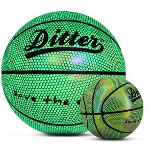 Unbranded (style 2) Holographic Basketball Sports Glowing Reflective Luminous Basketball G Unbranded (style 2) Holographic Basketball Sports Glowing Reflective Luminous Basketball G