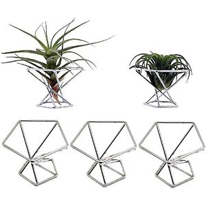 Unbranded (Silver) 5 Pack Air Plant Holder,metal Geometric Decor Air Fern Plant Stands Min Unbranded (Silver) 5 Pack Air Plant Holder,metal Geometric Decor Air Fern Plant Stands Min