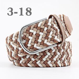 Unbranded (Beige Coffee White) Mens Belts Birthday Gift Waist Belt Braid Classic Buckle Wa Unbranded (Beige Coffee White) Mens Belts Birthday Gift Waist Belt Braid Classic Buckle Wa