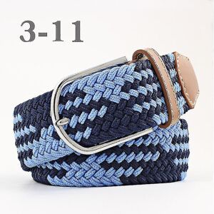Unbranded (Navy and Blue) Mens Belts Birthday Gift Waist Belt Braid Classic Buckle Waistba Unbranded (Navy and Blue) Mens Belts Birthday Gift Waist Belt Braid Classic Buckle Waistba
