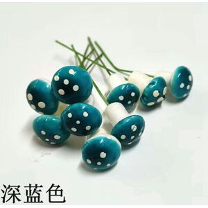 Unbranded (Small dark blue) 10 Simulation Plant Color Mushroom Foam Mushroom Small Mushroo Unbranded (Small dark blue) 10 Simulation Plant Color Mushroom Foam Mushroom Small Mushroo