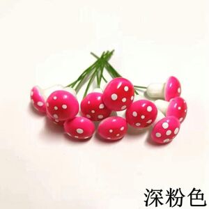 Unbranded (Small dark pink) 10 Simulation Plant Color Mushroom Foam Mushroom Small Mushroo Unbranded (Small dark pink) 10 Simulation Plant Color Mushroom Foam Mushroom Small Mushroo