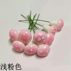 Unbranded (Light pink) 10 Simulation Plant Color Mushroom Foam Mushroom Small Mushroom Mic Unbranded (Light pink) 10 Simulation Plant Color Mushroom Foam Mushroom Small Mushroom Mic