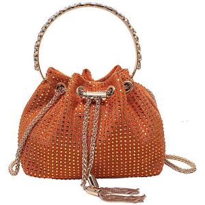 Unbranded (orange) Women's Rhinestone Purse Luxury Diamond Shining Clutch Chain Crossbody Unbranded (orange) Women's Rhinestone Purse Luxury Diamond Shining Clutch Chain Crossbody