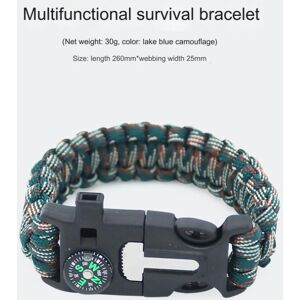 Unbranded (Lake) Outdoor Hand Rope Bracelet Weaving Bracelet Multifunctional Seven -Core U Unbranded (Lake) Outdoor Hand Rope Bracelet Weaving Bracelet Multifunctional Seven -Core U