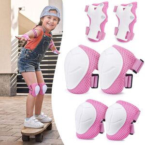 Unbranded (Pink) Skateboard Protective Gear 6 In 1 Adjustable Set For Kids Unbranded (Pink) Skateboard Protective Gear 6 In 1 Adjustable Set For Kids