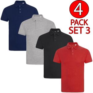 True Face (Set 3 - Plain, 2XL) Men Polo Tshirt 4Pack Shortsleeve Plain Casual Top True Face (Set 3 - Plain, 2XL) Men Polo Tshirt 4Pack Shortsleeve Plain Casual Top