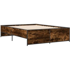 (smoked oak, 135 x 190 cm) vidaXL Bed Frame Bed Base Bedstead Black 120x200 cm E (smoked oak, 135 x 190 cm) vidaXL Bed Frame Bed Base Bedstead Black 120x200 cm E
