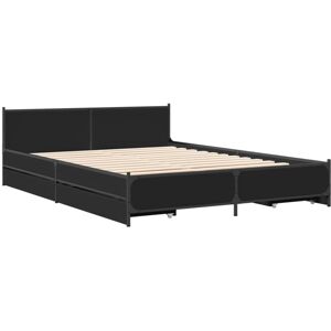 (black, 135 x 190 cm) vidaXL Bed Frame with Drawers Bed Base Mattress Foundation (black, 135 x 190 cm) vidaXL Bed Frame with Drawers Bed Base Mattress Foundation