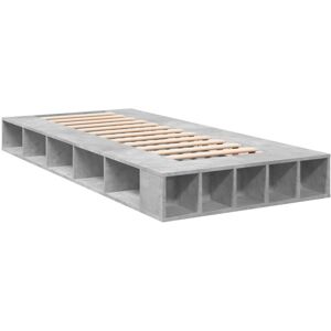 (concrete grey, 75 x 190 cm) vidaXL Bed Frame Home Bed Base Brown Oak 180x200 cm (concrete grey, 75 x 190 cm) vidaXL Bed Frame Home Bed Base Brown Oak 180x200 cm