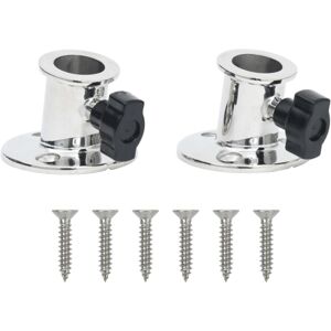 vidaXL Bimini Round Base for 26 mm Tube Handrail Fitting 2 pcs Stainless Steel vidaXL Bimini Round Base for 26 mm Tube Handrail Fitting 2 pcs Stainless Steel