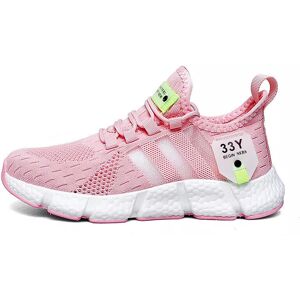 Unbranded (Pink, UK4=EUR37) Mens Womens Gym Trainers Casual Sports Athletic Running Shoes Unbranded (Pink, UK4=EUR37) Mens Womens Gym Trainers Casual Sports Athletic Running Shoes