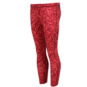 (11-12 Years, Mineral Red) Regatta Childrens/Kids Barlia Zebra Print Winter Legg (11-12 Years, Mineral Red) Regatta Childrens/Kids Barlia Zebra Print Winter Legg