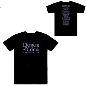 Gildan (XL) Element Of Crime Morgens Um Vier Tour T-Shirt Schwarz T-Shirt S Gildan (XL) Element Of Crime Morgens Um Vier Tour T-Shirt Schwarz T-Shirt S