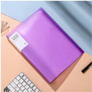 Unbranded (-Purple-, 60 pages) 3 Pieces Of A4 Data Album Transparent Multi -Layer Live Pag Unbranded (-Purple-, 60 pages) 3 Pieces Of A4 Data Album Transparent Multi -Layer Live Pag