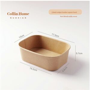 Unbranded (750ml of the original square box (single shot)) 100 Cowhide Paper Bowls Of One Unbranded (750ml of the original square box (single shot)) 100 Cowhide Paper Bowls Of One