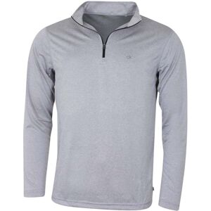 (S, Silver) Calvin Klein Golf Mens 2021 CK Harlem 1/4 Zip Sweater (S, Silver) Calvin Klein Golf Mens 2021 CK Harlem 1/4 Zip Sweater