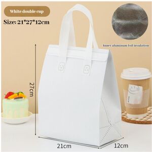 Unbranded (White double cup; insulation bag) 100 Takeaway Dedicated Tin Foil Bag Pockets, Unbranded (White double cup; insulation bag) 100 Takeaway Dedicated Tin Foil Bag Pockets,