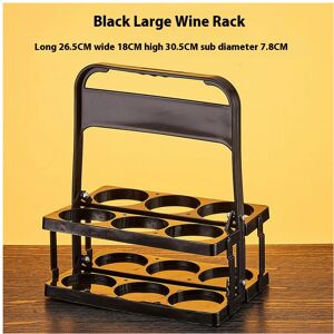 Unbranded (Large black) 2*Practice Beer Rack KTV Liquor Can Fold The Bottle Rack Portable Unbranded (Large black) 2*Practice Beer Rack KTV Liquor Can Fold The Bottle Rack Portable