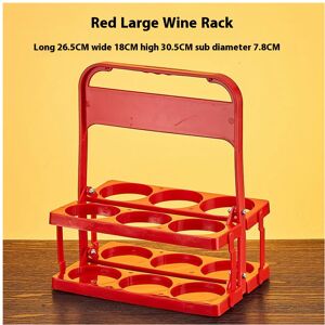 Unbranded (Red) 2*Practice Beer Rack KTV Liquor Can Fold The Bottle Rack Portable 6 Bottle Unbranded (Red) 2*Practice Beer Rack KTV Liquor Can Fold The Bottle Rack Portable 6 Bottle