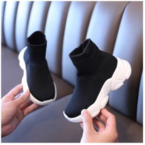 Unbranded (Black, UK 2) Girls Boys Trainers Boots Lightweight Sock Sports Shoes Kid Casual Unbranded (Black, UK 2) Girls Boys Trainers Boots Lightweight Sock Sports Shoes Kid Casual