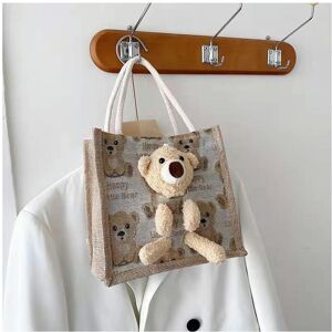 Unbranded (white) Cute Bear Bag For Women 2024 New Small Carrying Bag For Female Students Unbranded (white) Cute Bear Bag For Women 2024 New Small Carrying Bag For Female Students