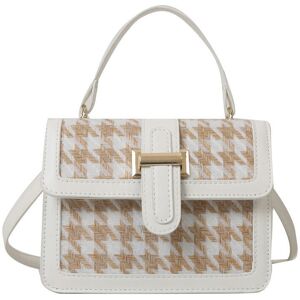 Unbranded (Khaki color) 2024 New Checkered Handheld Women's Bag Trendy, Simple And Fashion Unbranded (Khaki color) 2024 New Checkered Handheld Women's Bag Trendy, Simple And Fashion