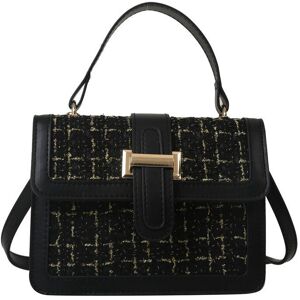 Unbranded (black) 2024 New Checkered Handheld Women's Bag Trendy, Simple And Fashionable S Unbranded (black) 2024 New Checkered Handheld Women's Bag Trendy, Simple And Fashionable S