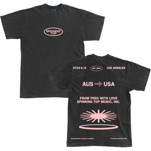 Gildan (XXL) Oval Faded (Black) T-Shirt SPINNING TOP S Gildan (XXL) Oval Faded (Black) T-Shirt SPINNING TOP S