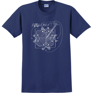 Gildan (M) Pavement Stageplot T-shirt S Gildan (M) Pavement Stageplot T-shirt S