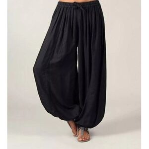 Unbranded (Black, 2XL = 14) Plus Size Women Boho Yoga Baggy Loose Harem Pants Ali Baba Hip Unbranded (Black, 2XL = 14) Plus Size Women Boho Yoga Baggy Loose Harem Pants Ali Baba Hip