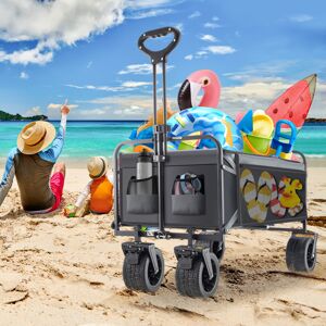 Unbranded (grey) Heavy-Duty Cart Folding Festival Trolley Loadable Unbranded (grey) Heavy-Duty Cart Folding Festival Trolley Loadable