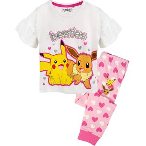 Pokémon (9-10 Years, White/Pink/Silver) Pokemon Girls Besties Long Pyjama Set Pokémon (9-10 Years, White/Pink/Silver) Pokemon Girls Besties Long Pyjama Set