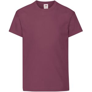 (7-8 Years, Burgundy) Fruit of the Loom Childrens/Kids Original T-Shirt (7-8 Years, Burgundy) Fruit of the Loom Childrens/Kids Original T-Shirt