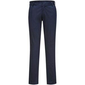 (38R, Dark Navy) Portwest Womens/Ladies Stretch Chino Slim Trousers (38R, Dark Navy) Portwest Womens/Ladies Stretch Chino Slim Trousers