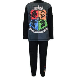 (5-6 Years, Black) Harry Potter Childrens Boys Hogwarts Crest Long Pyjama Set (5-6 Years, Black) Harry Potter Childrens Boys Hogwarts Crest Long Pyjama Set