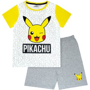 Pokémon (7-8 Years, Marl Grey/Yellow) Pokemon Boys Pikachu Face Short Pyjamas Set Pokémon (7-8 Years, Marl Grey/Yellow) Pokemon Boys Pikachu Face Short Pyjamas Set