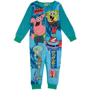 (7-8 Years, Blue) SpongeBob SquarePants Childrens/Kids Normal Is Boring All-In-O (7-8 Years, Blue) SpongeBob SquarePants Childrens/Kids Normal Is Boring All-In-O