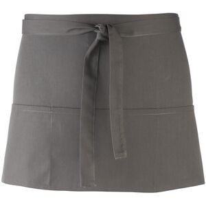 (One Size, Dark Grey) Premier Ladies/Womens Colours 3 Pocket Apron / Workwear (One Size, Dark Grey) Premier Ladies/Womens Colours 3 Pocket Apron / Workwear