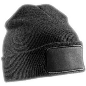 (One Size, Black) Result Adults Unisex Double Knit Printers Beanie (One Size, Black) Result Adults Unisex Double Knit Printers Beanie