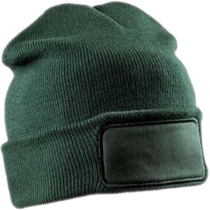 (One Size, Bottle Green) Result Adults Unisex Double Knit Printers Beanie (One Size, Bottle Green) Result Adults Unisex Double Knit Printers Beanie